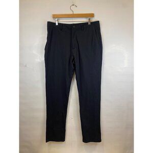 SKYR Men's Slim Fit Tricot Dynasty Pant Black Size 34x32 Polyester Flat Front